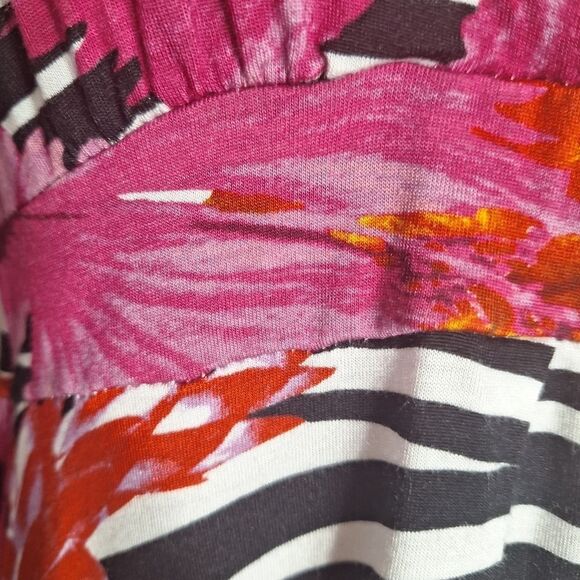 Boston Proper Womens Mini Dress Cold Shoulder Rave EDM Boho Artsy Chic XS - Picture 7 of 14